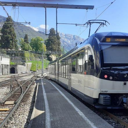 MOB Montreux Train régional pour Les Avants