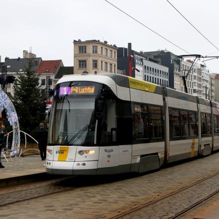 Anvers : Bombardier Flexity 2 N° 7336, 16/12/2023