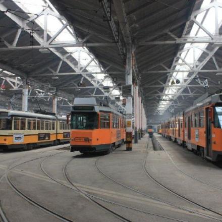 Voyage FACS 2012 : Milan le dépôt Baggio pour les tramways