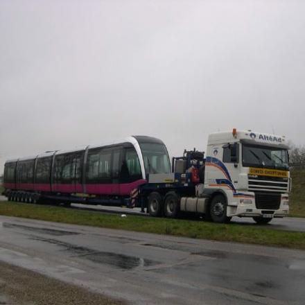 26 janvier 2012 : Arrivée du premier Citadis du tramway de Dijon